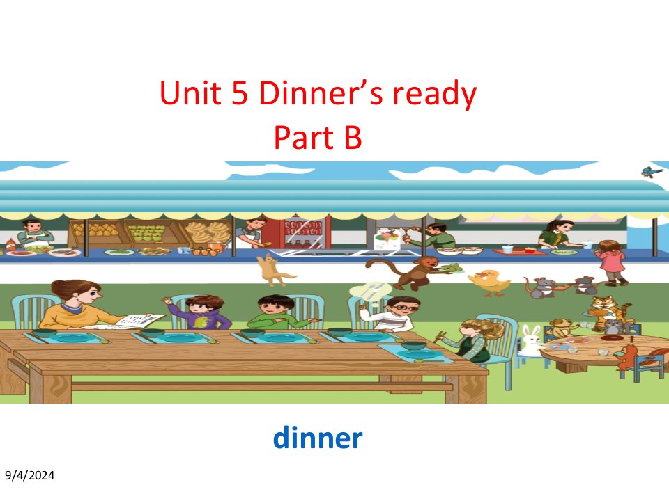 人教PEP版小学四年级上册英语Unit-5-Part-Bppt课件