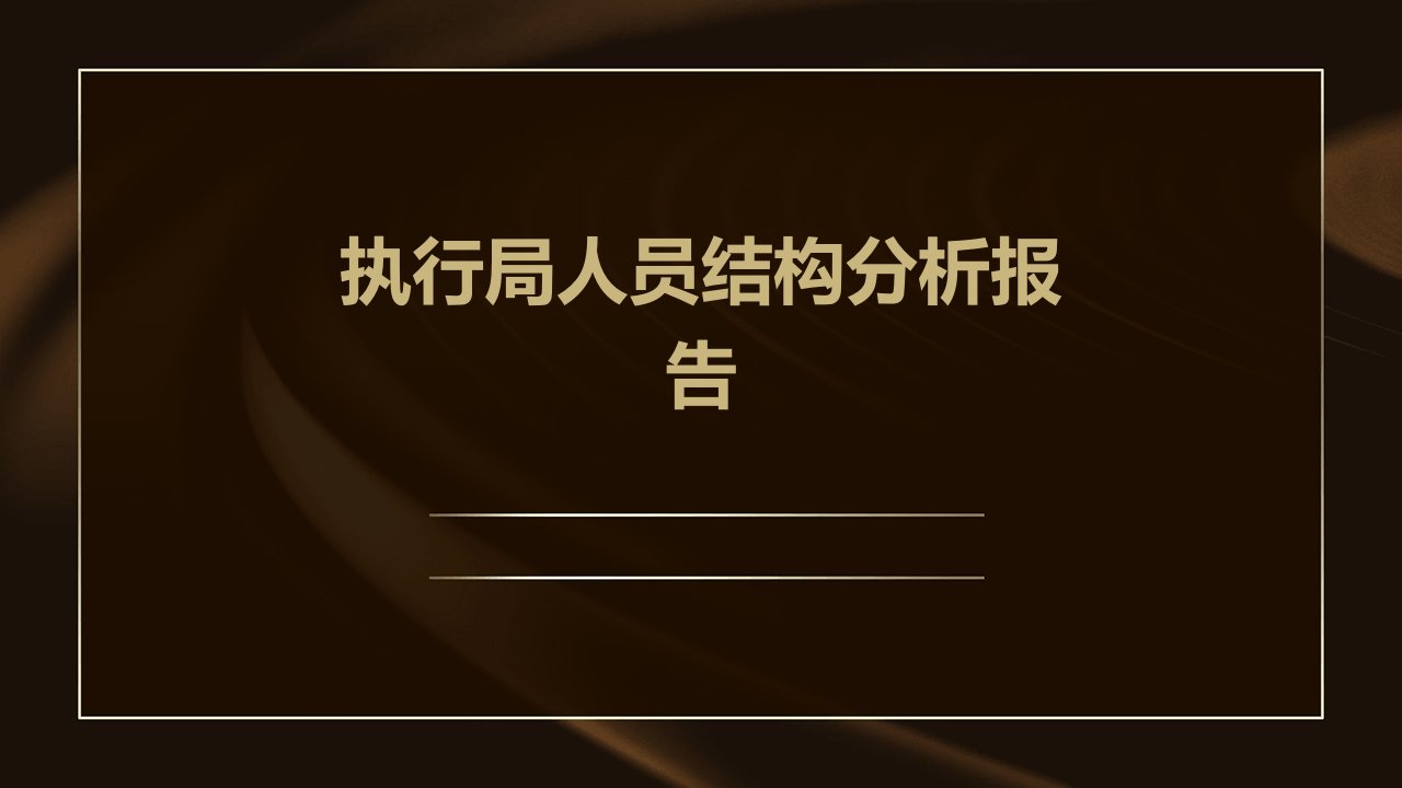 执行局人员结构分析报告