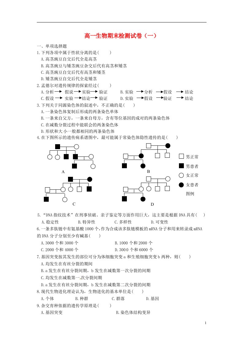 江苏省连云港市赣榆县智贤中学高中生物