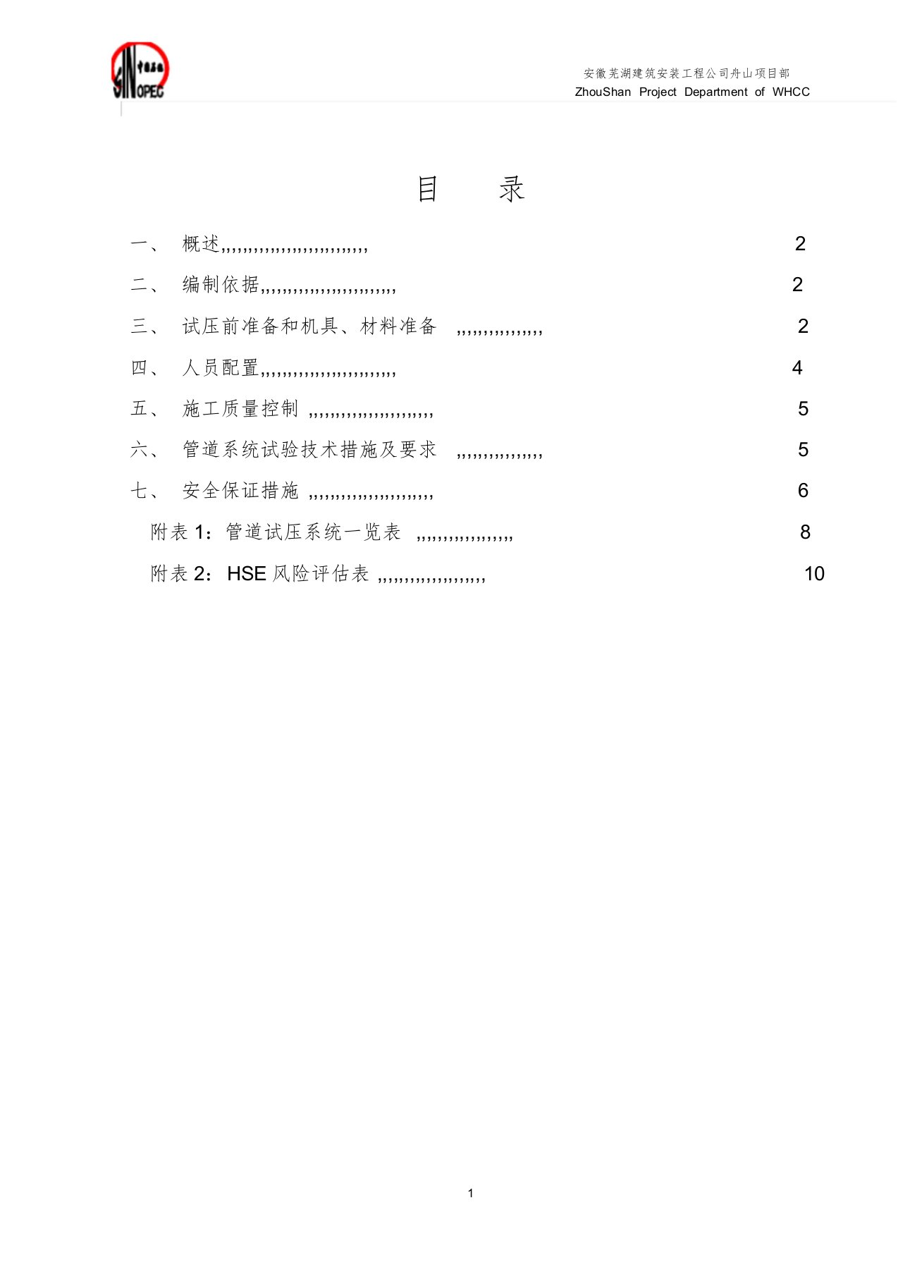 化工工艺管道试压方案课件