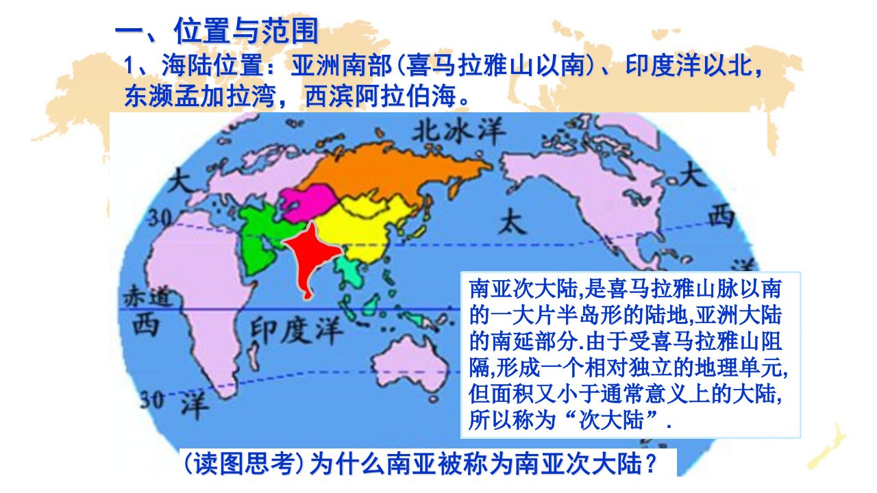 区域地理复习南亚ppt课件