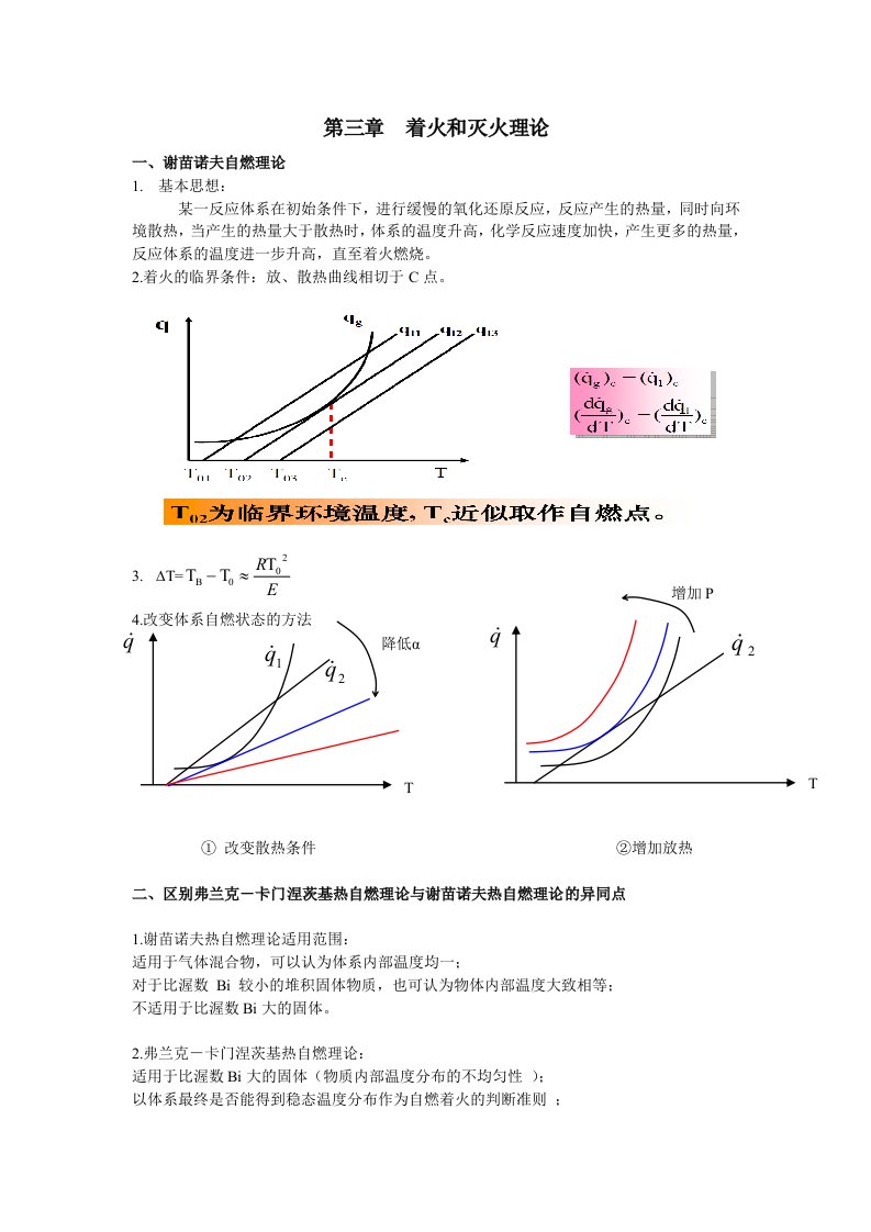 燃烧学复习重点汇编