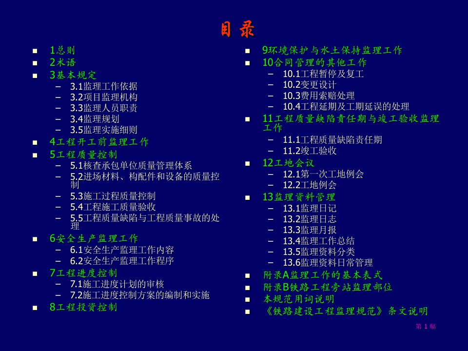 铁路建设工程监理规范专题课件