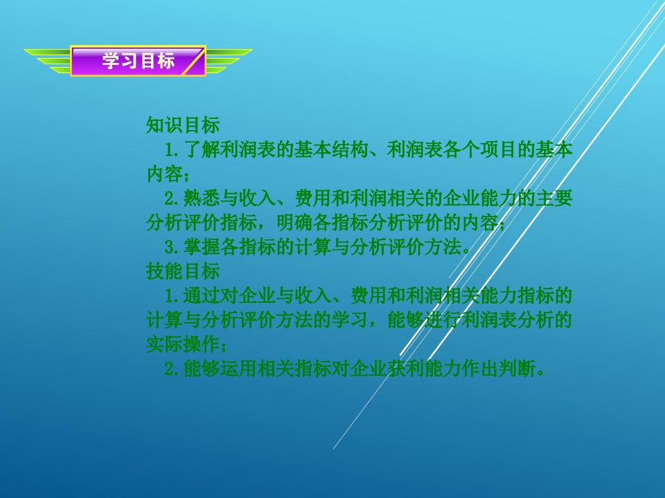 会计报表分析第三章课件