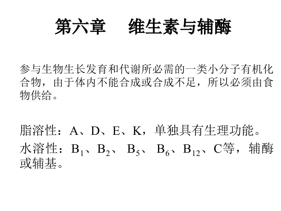 06维生素和辅酶