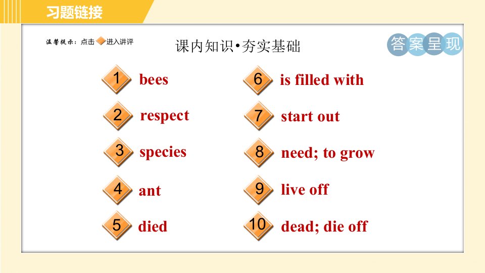 冀教版八年级下册英语Unit8Lesson47ConnectedtoNature习题课件