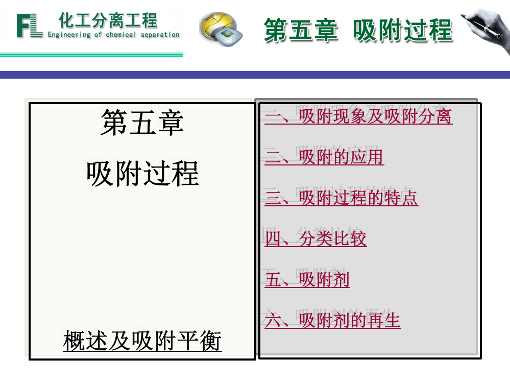 分离过程吸附概述