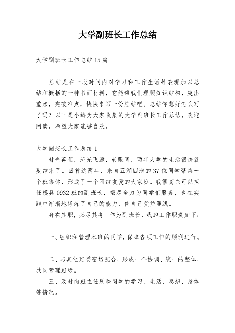 大学副班长工作总结_44