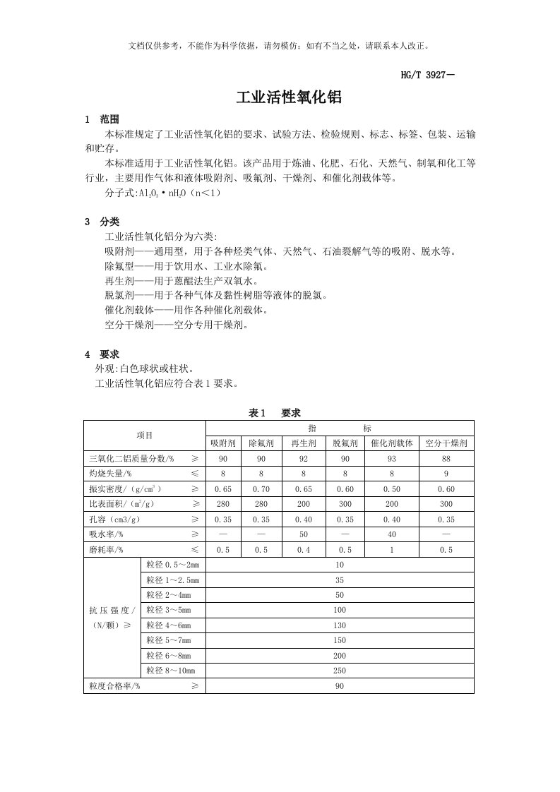 HGT3927工业活性氧化铝