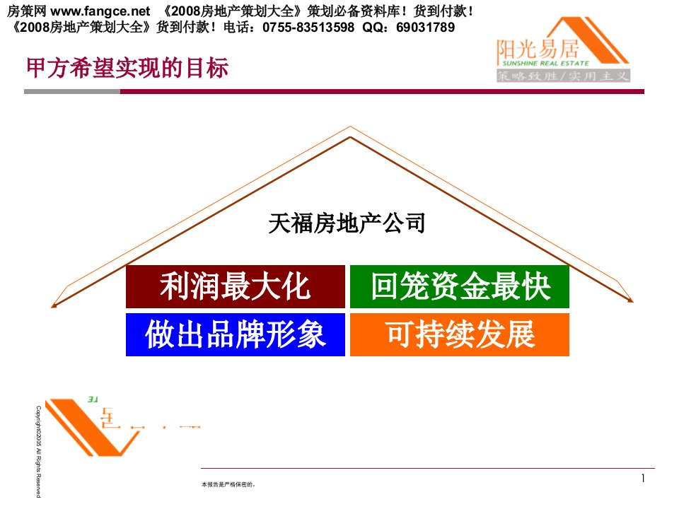 通辽天福房地产项目初步定位建议及合作建议报告