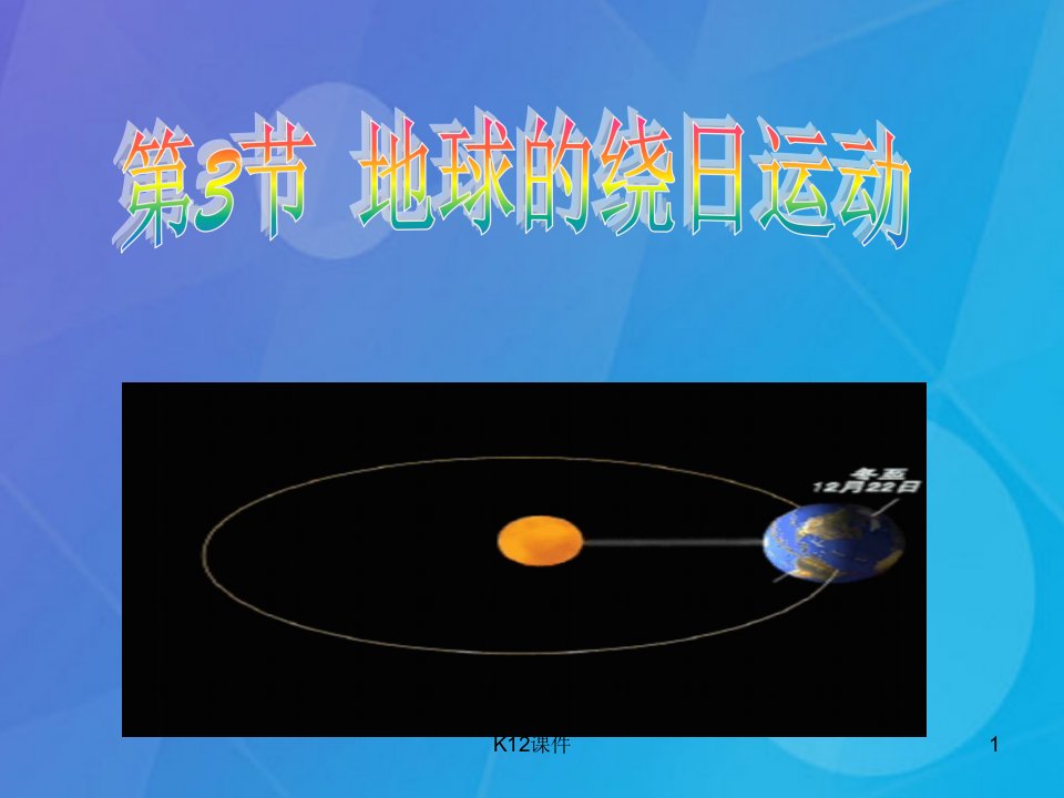 七年级科学下册-4.3《地球的绕日运动》ppt课件3-浙教版