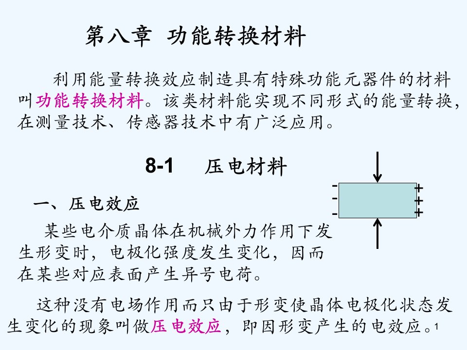 材料化学导论第8章功能转换材料课件