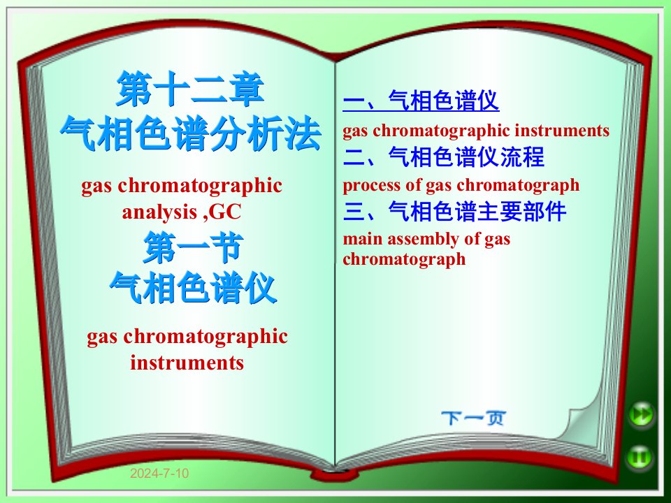 气相色谱分析法方惠群