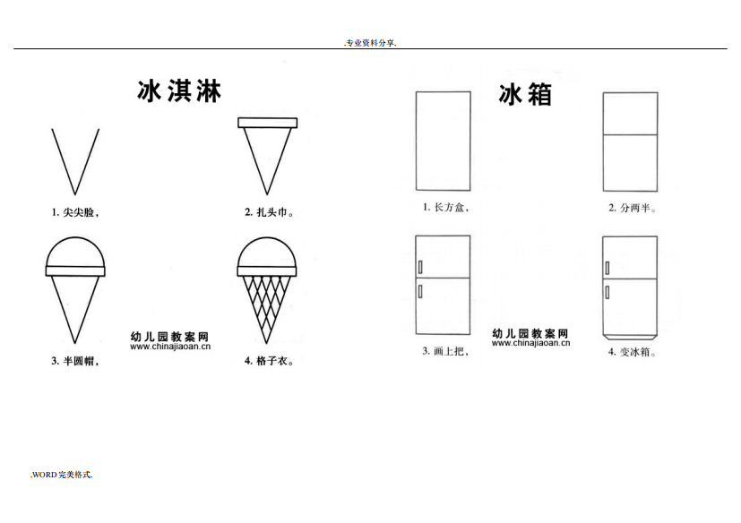 (完整版)儿童简笔画大全A4(直接打印)-推荐文档