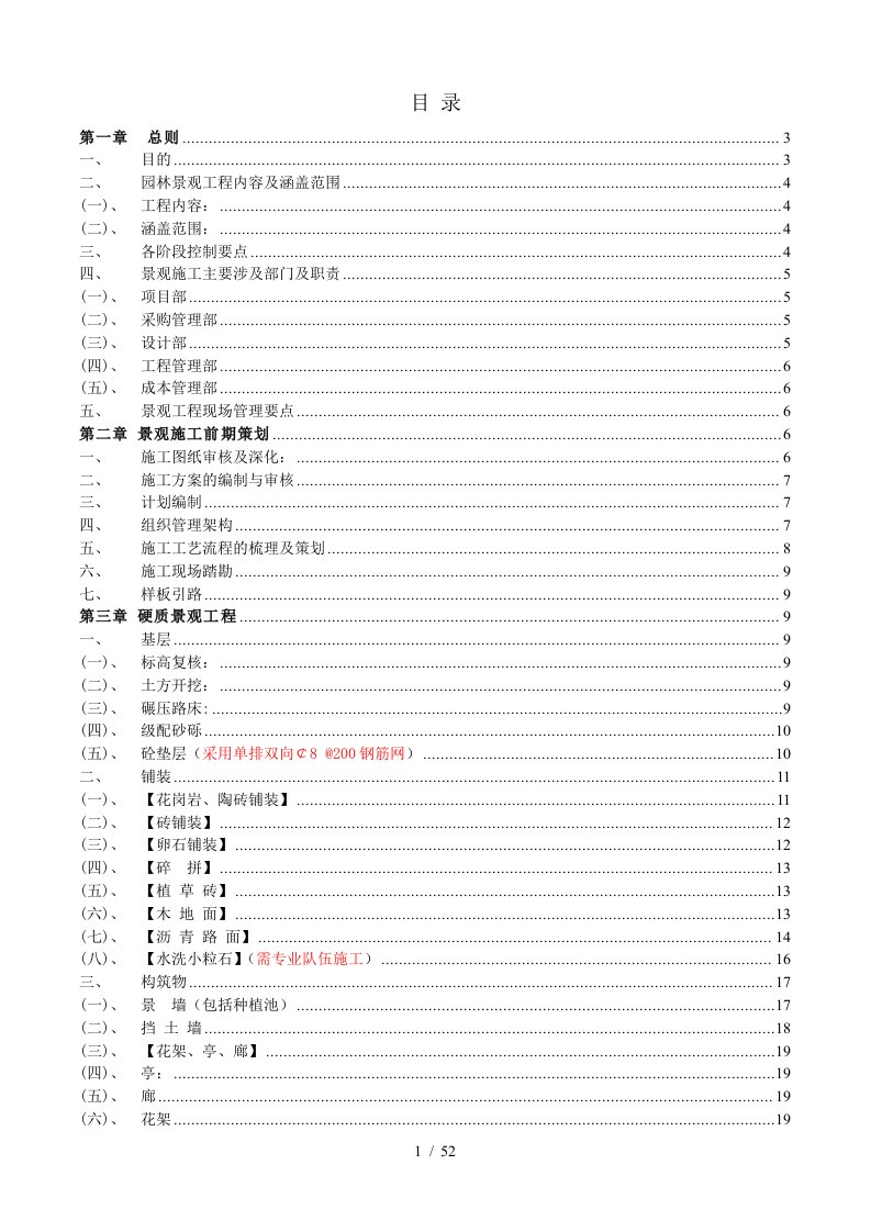 沈阳万科施工现场品质管理制度——园林部分