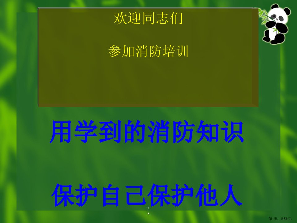 初期火灾扑救与人员安全疏散(50张)课件