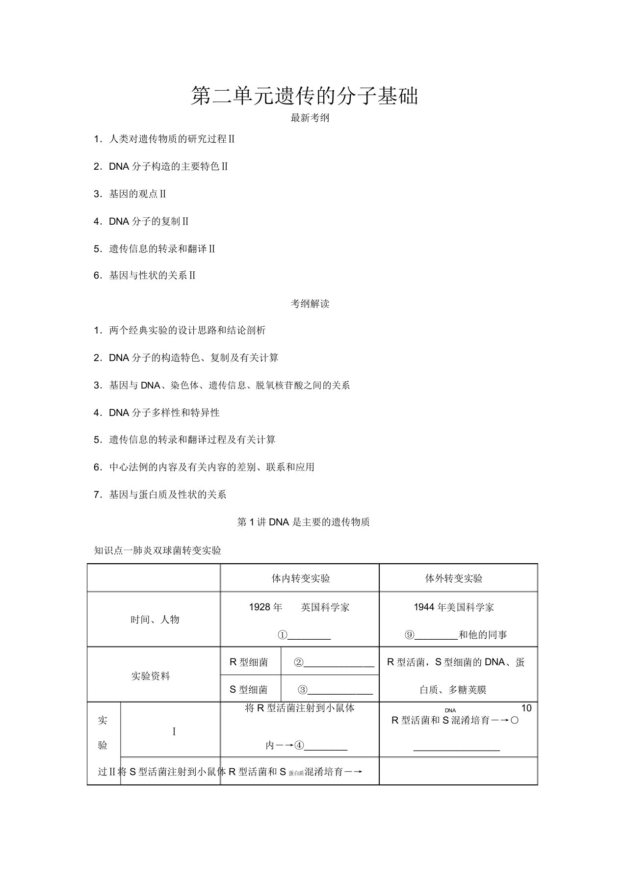 高考生物一轮复习讲义221DNA是主要遗传物质