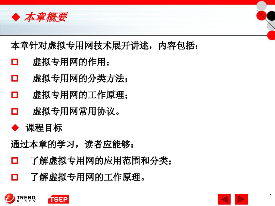 信息安全技术第7章虚拟专用网ppt课件