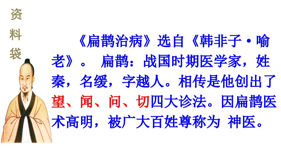 四年级语文上册教学课件27.扁鹊治病4部编版共14张PPT