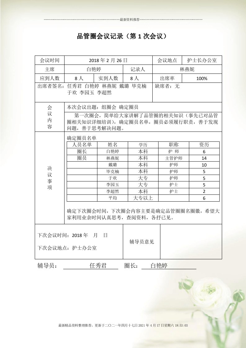 品管圈会议记录1(DOC32页)[32页]