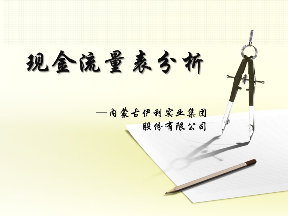 伊利股份有限公司000现金流量表分析资料