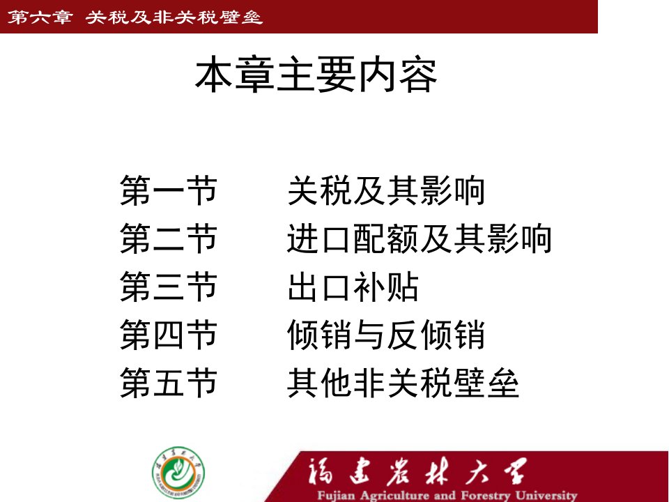 国际经济学DominickSalvatore著国际经济学chapter5关税及非关税壁垒课件