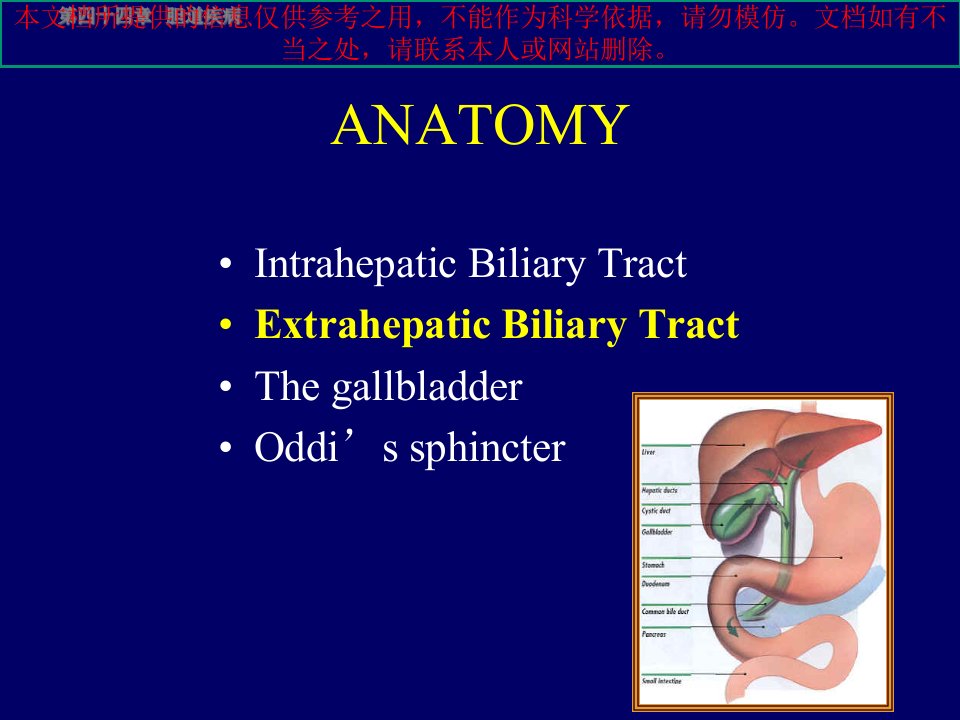 胆道疾病双语幻灯培训课件