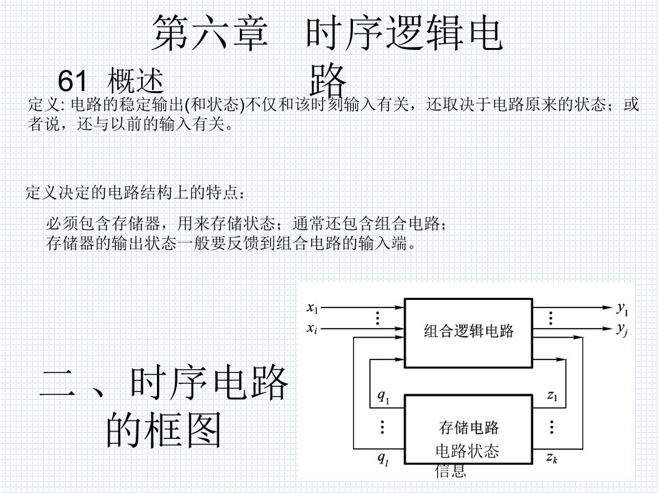 数字电子技术—06第六章时序课件