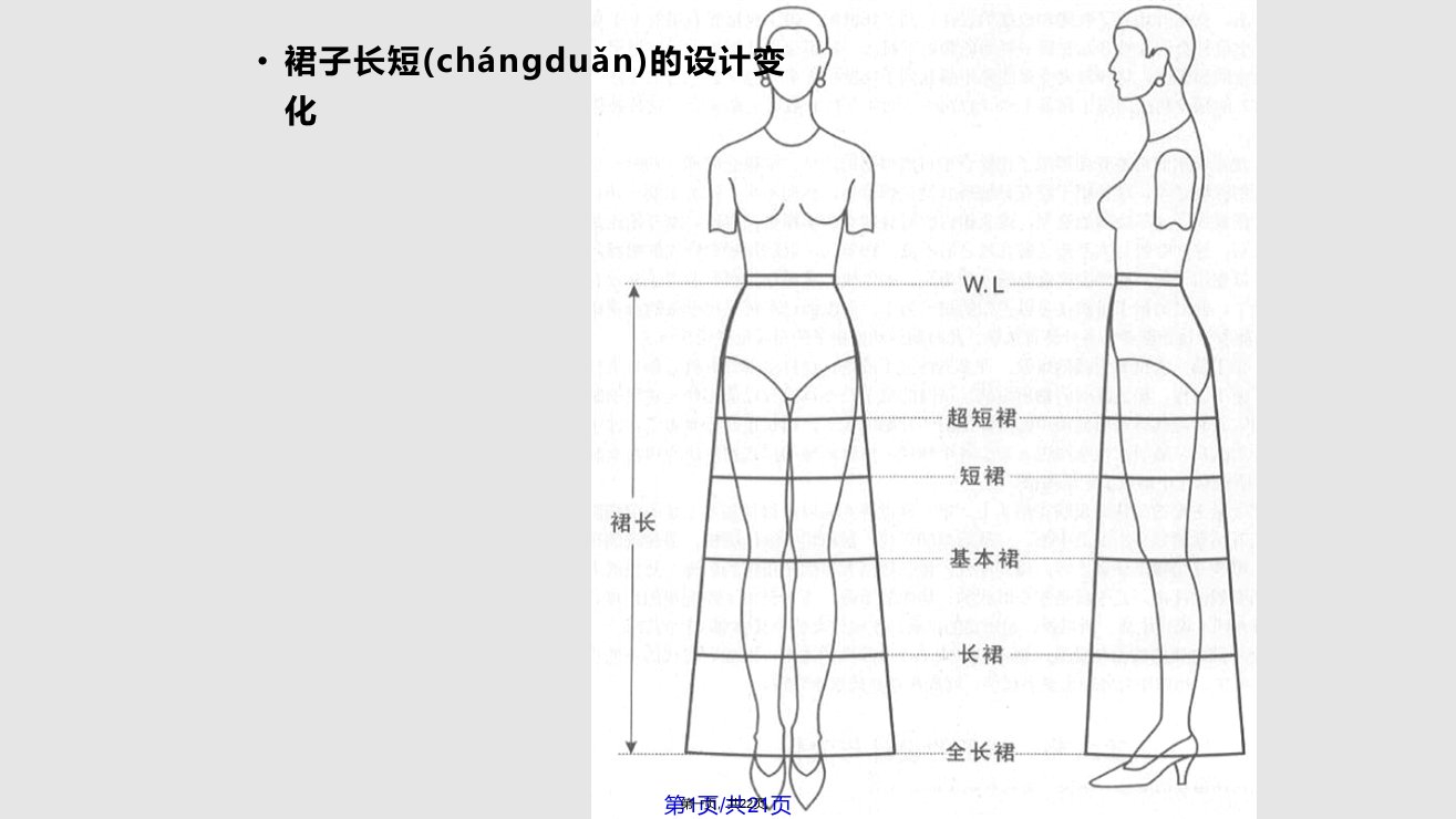 半身裙纸样设计与工艺实用教案