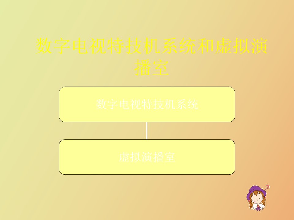 数字电视特技和虚拟演播室