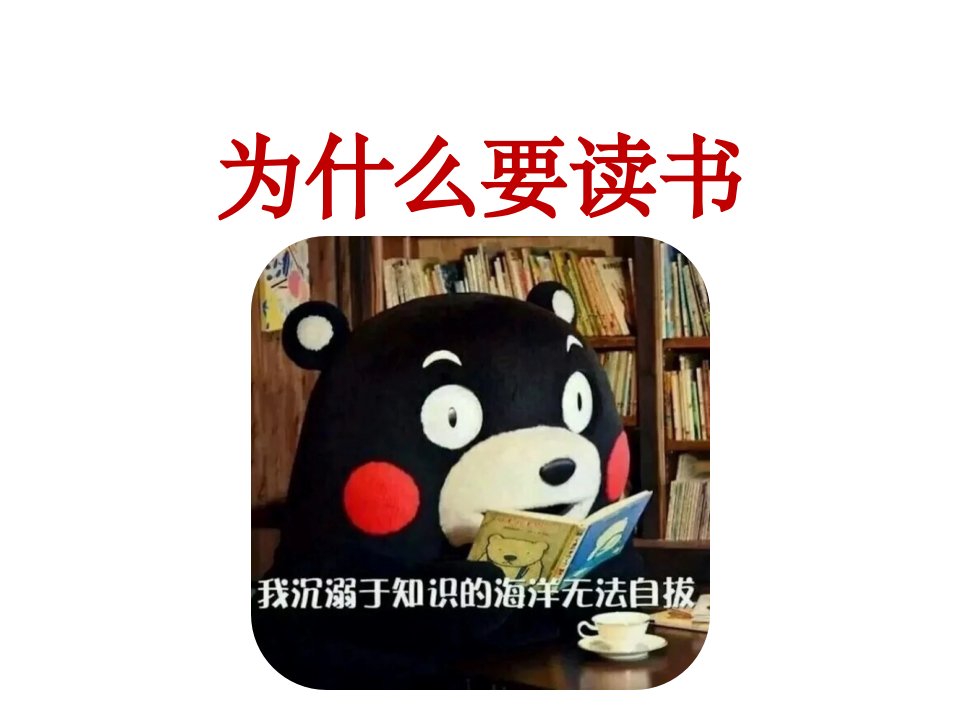 为什么要读书主题班会