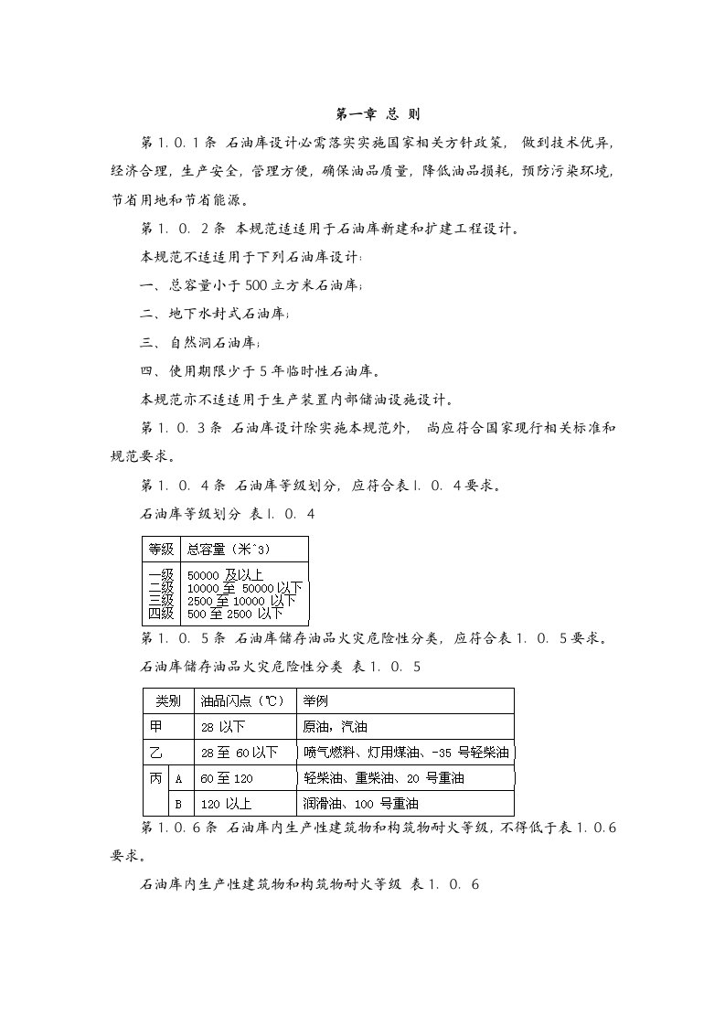 2021年石油库设计标准规范