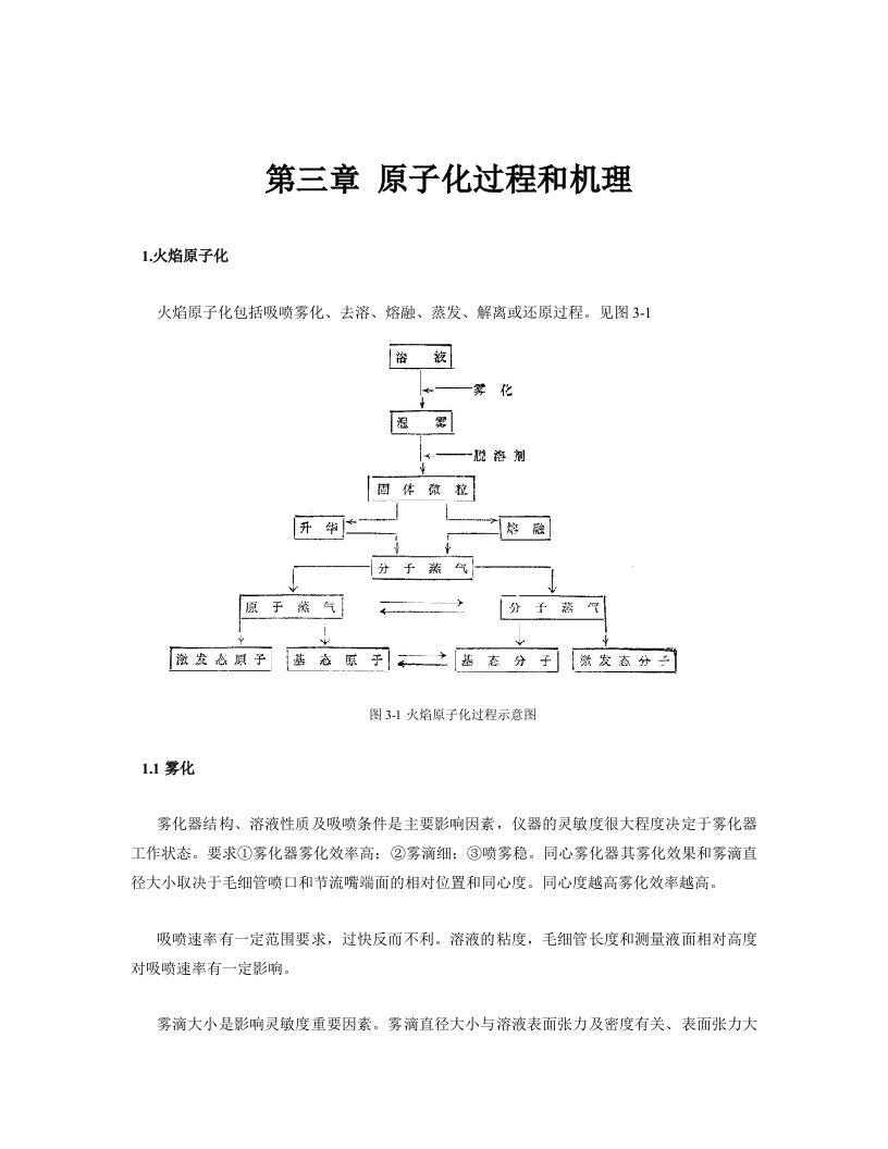 原子化过程