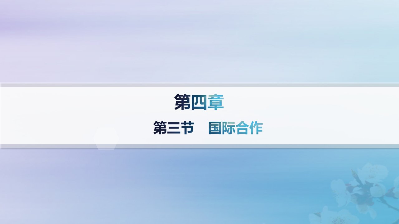 新教材2023_2024学年高中地理第4章保障国家安全的资源环境战略与行动第3节国际合作课件新人教版选择性必修3