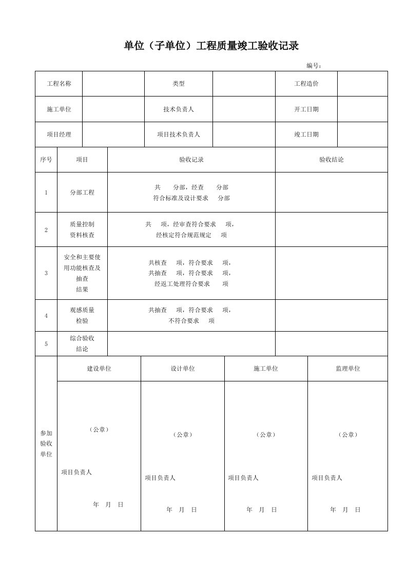 市政给排水管道工程-检验批质量验收记录表最新