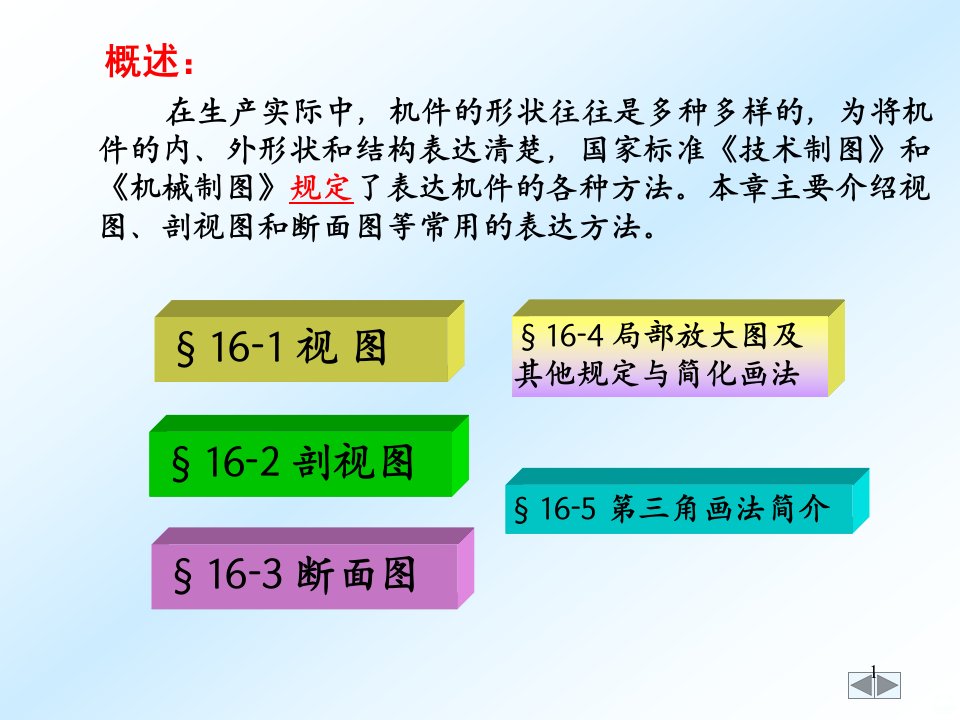 机械制图-机件常用的表达方法PPT课件