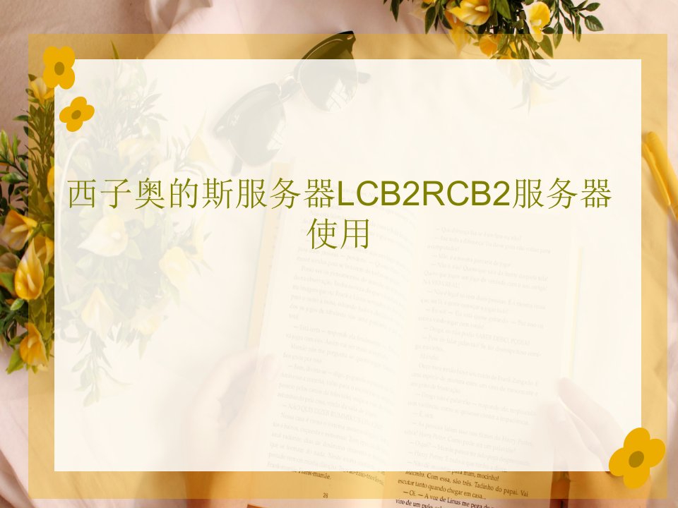 西子奥的斯服务器LCB2RCB2服务器使用51页文档