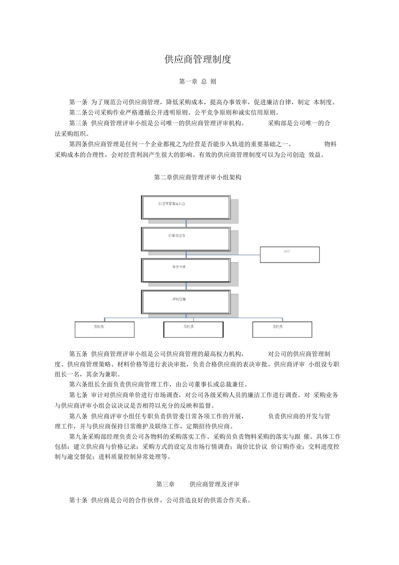 供应商管理制度汇编