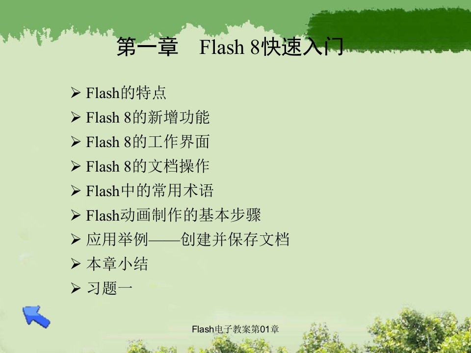 Flash电子教案第01章课件