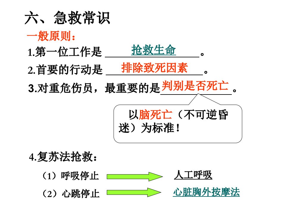 急救常识培训课件