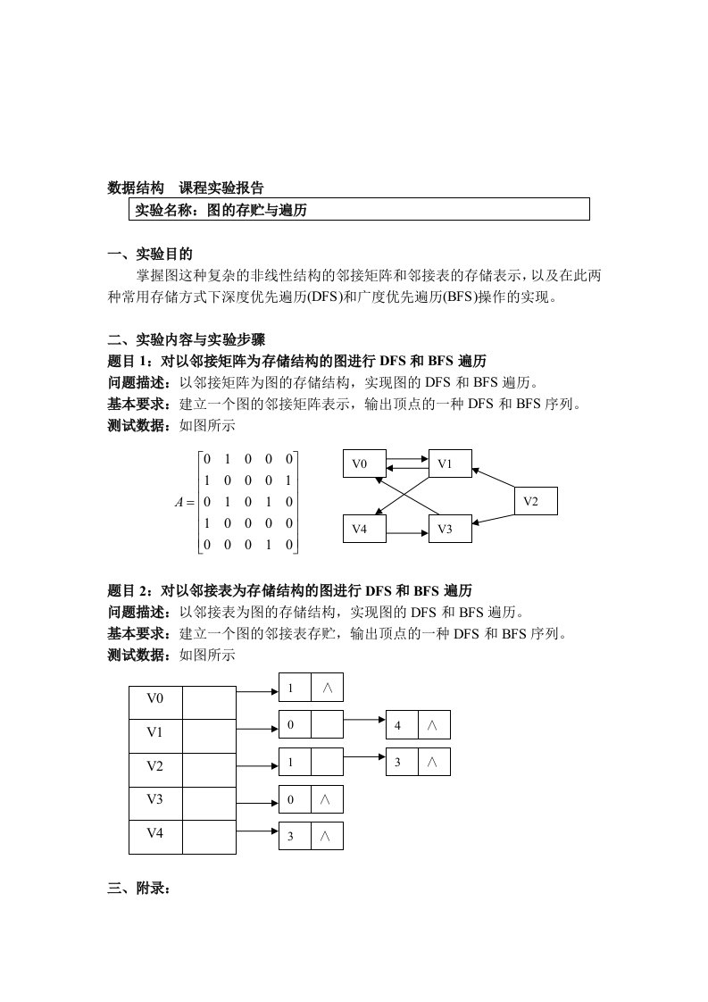 数据结构图的存贮与遍历