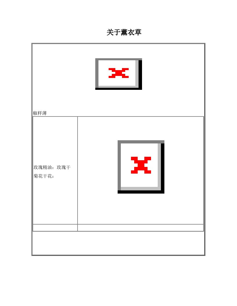 关于薰衣草