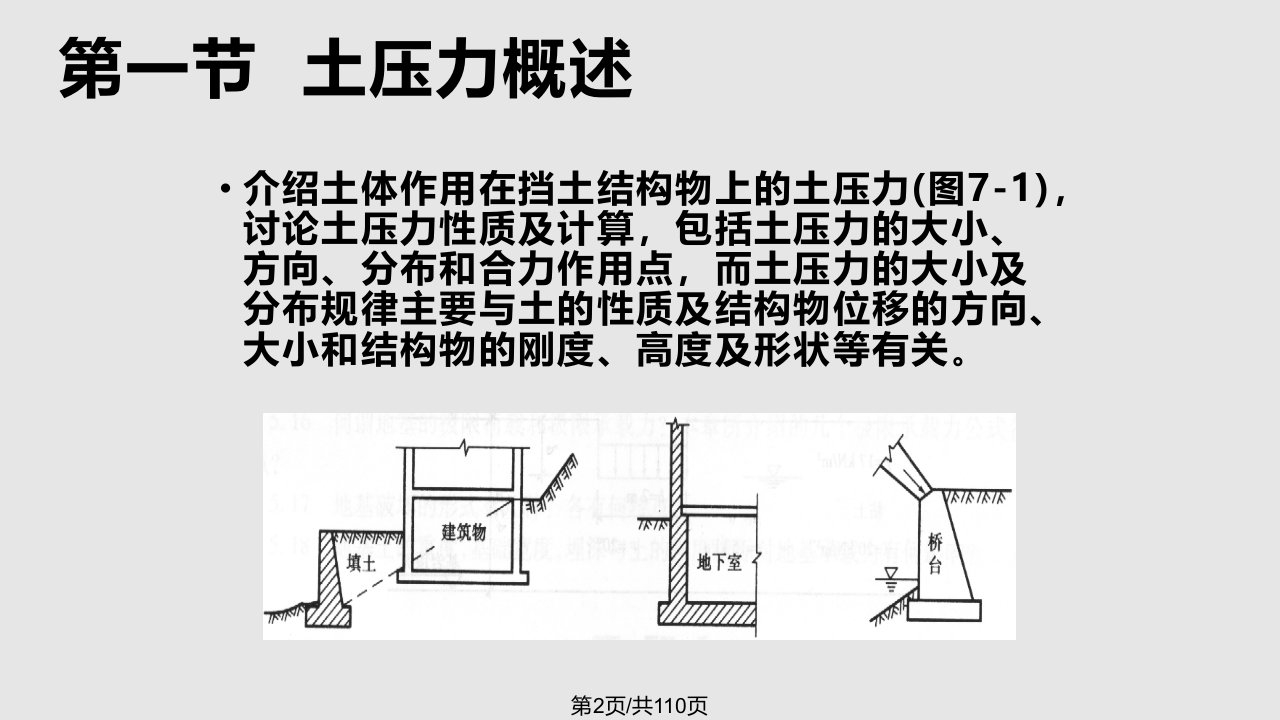 土力学与地基基础土压力与挡土墙设计