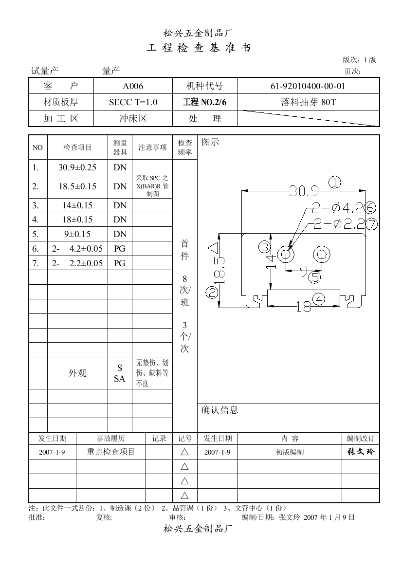 工程检查基准书