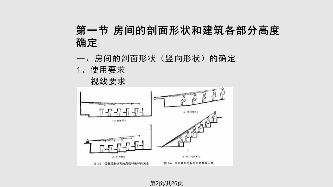 第三章建筑剖面设计