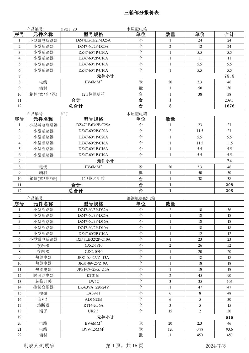 电子行业-正泰配电箱电子元件