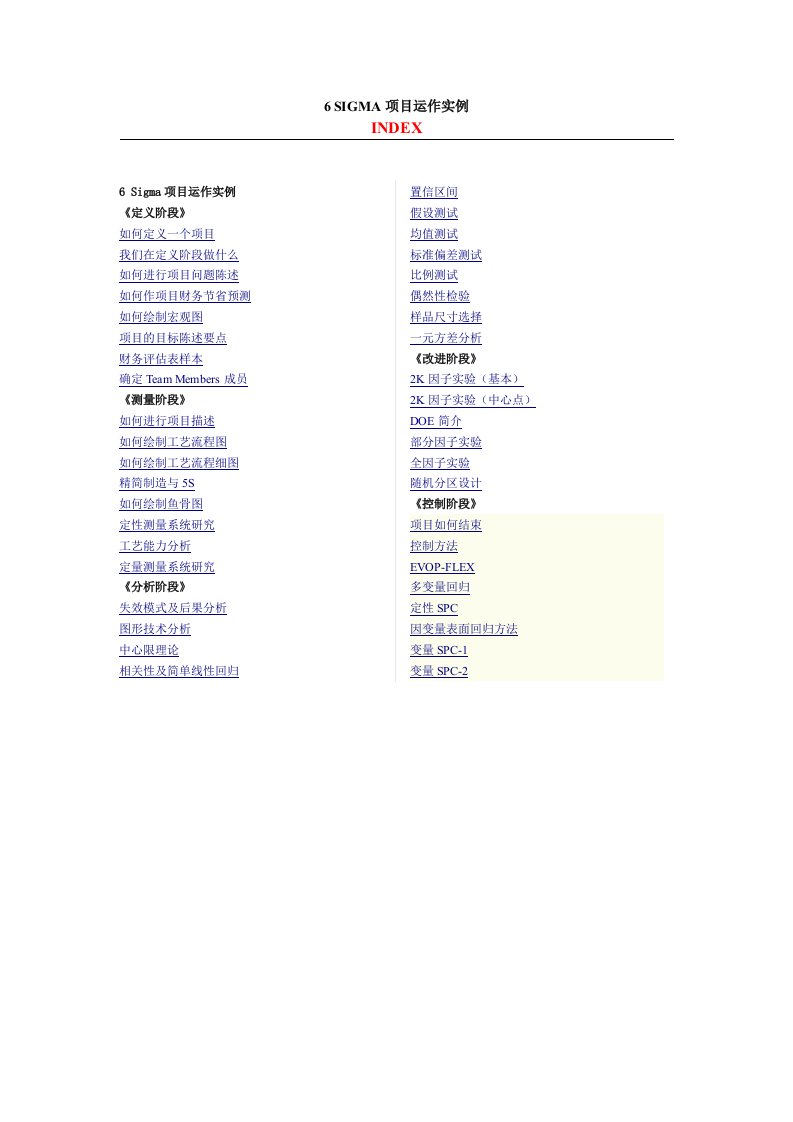 生产管理-6sigma实例教程