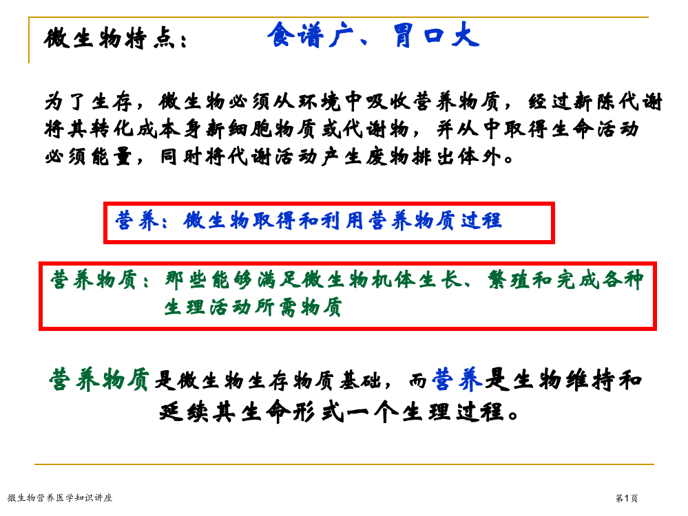 微生物营养医学知识讲座