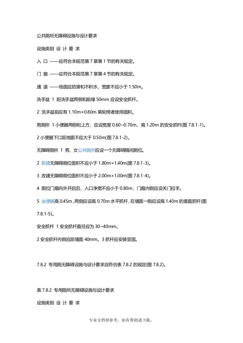 无障碍卫生间安装规范