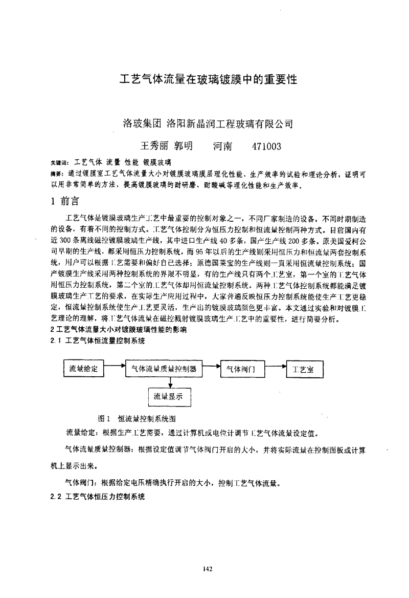 玻璃镀膜工艺研究